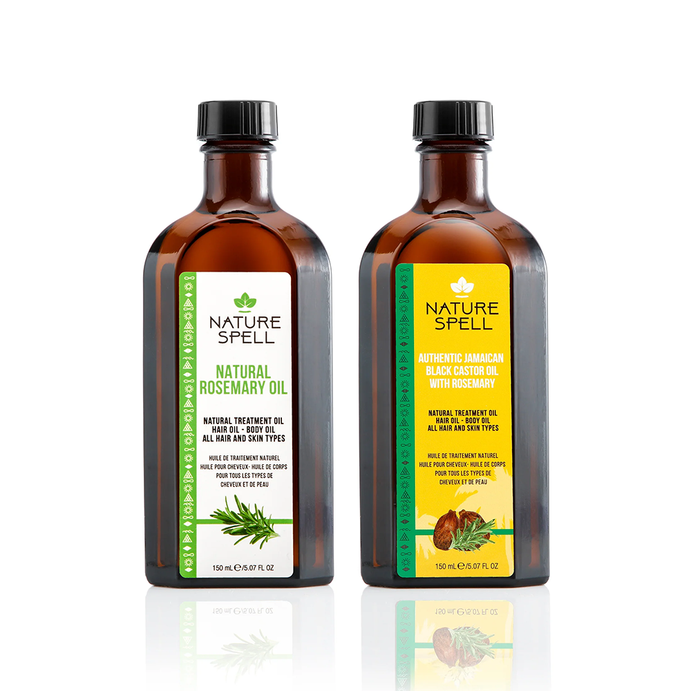 Batana & Rosemary Hair Nourishment Set with pump and Oil Applicator Set