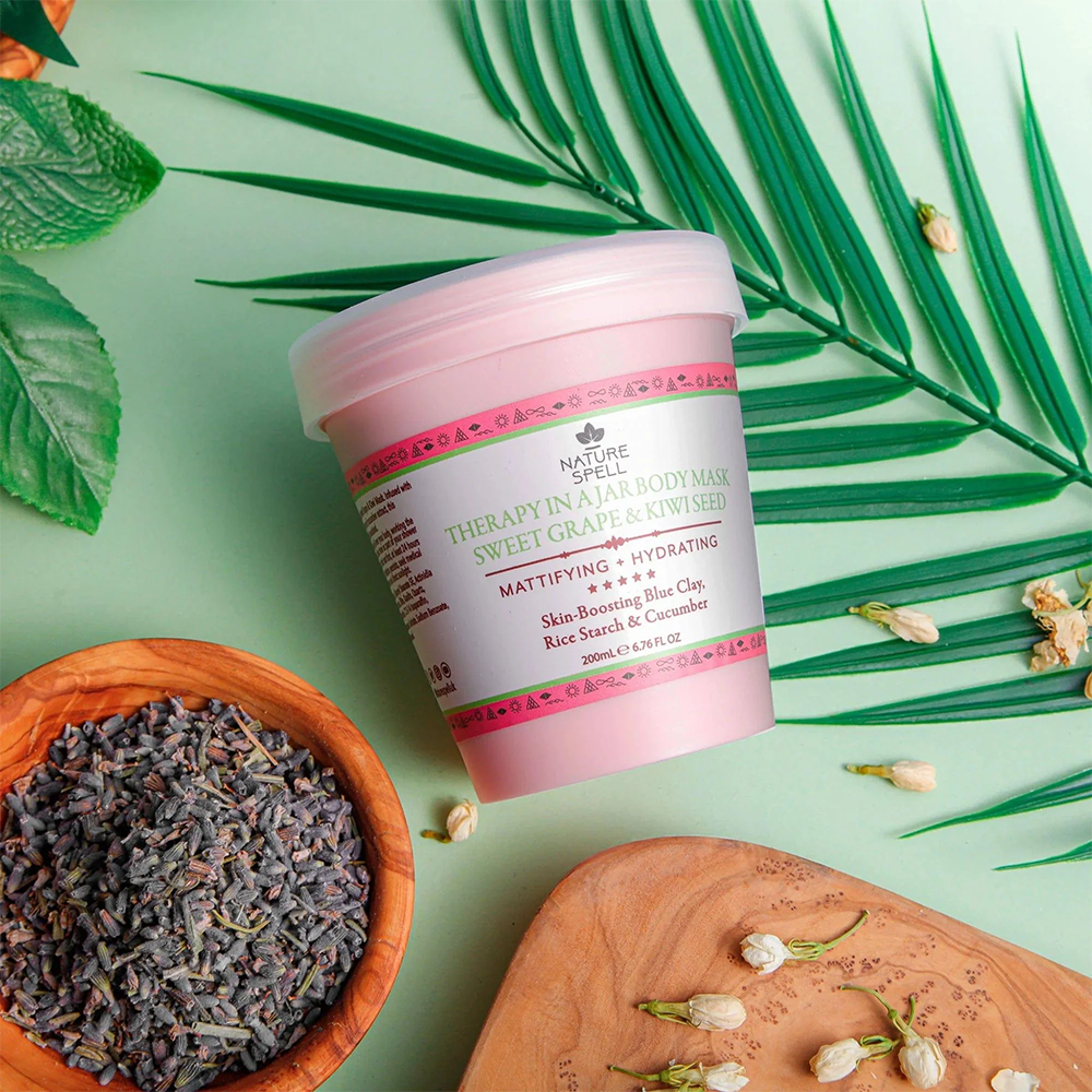 Therapy In A Jar Body Mask Sweet Grape & Kiwi Seed 200ml