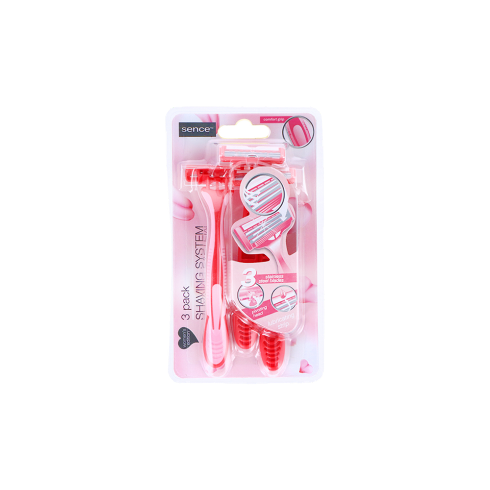 Sence Shaving Razors 3Pcs Triple Blades Stainless Steel