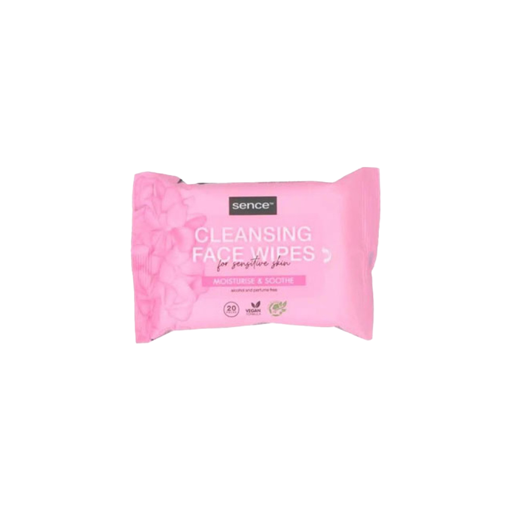 Sencebeauty Facial Cleansing Wipes 25Pcs Sensitive Ski New