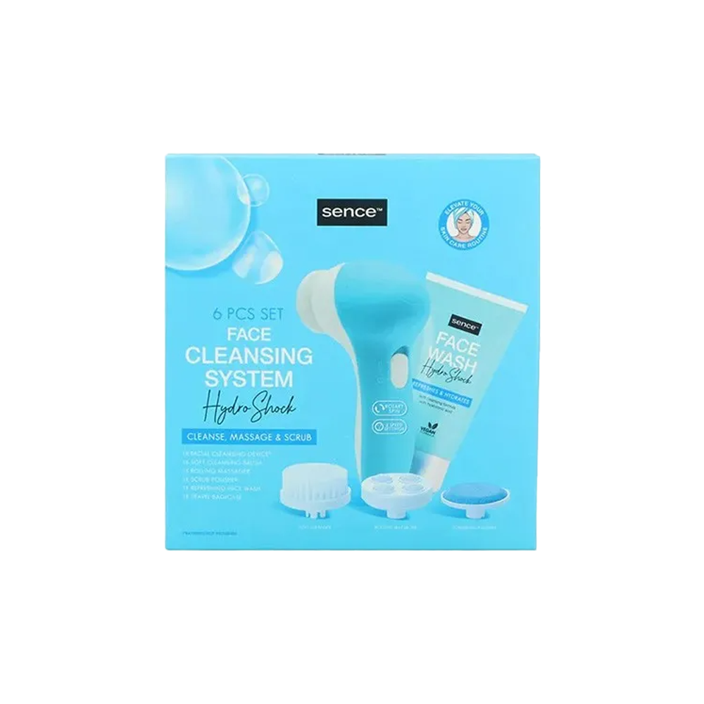 Set 6Pcs Facial Cleansing Device Hydro Shock