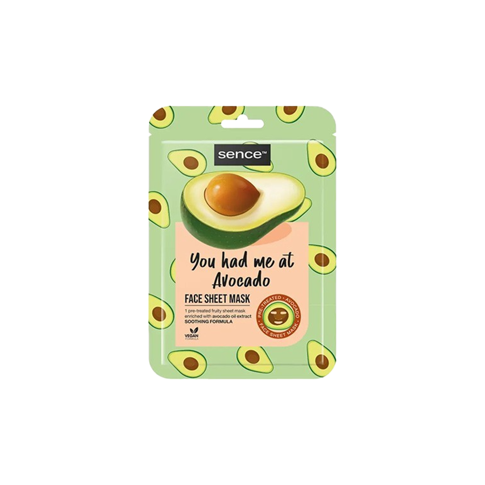 Printed Facial Sheet Mask 20Ml You Had Me At Avocado