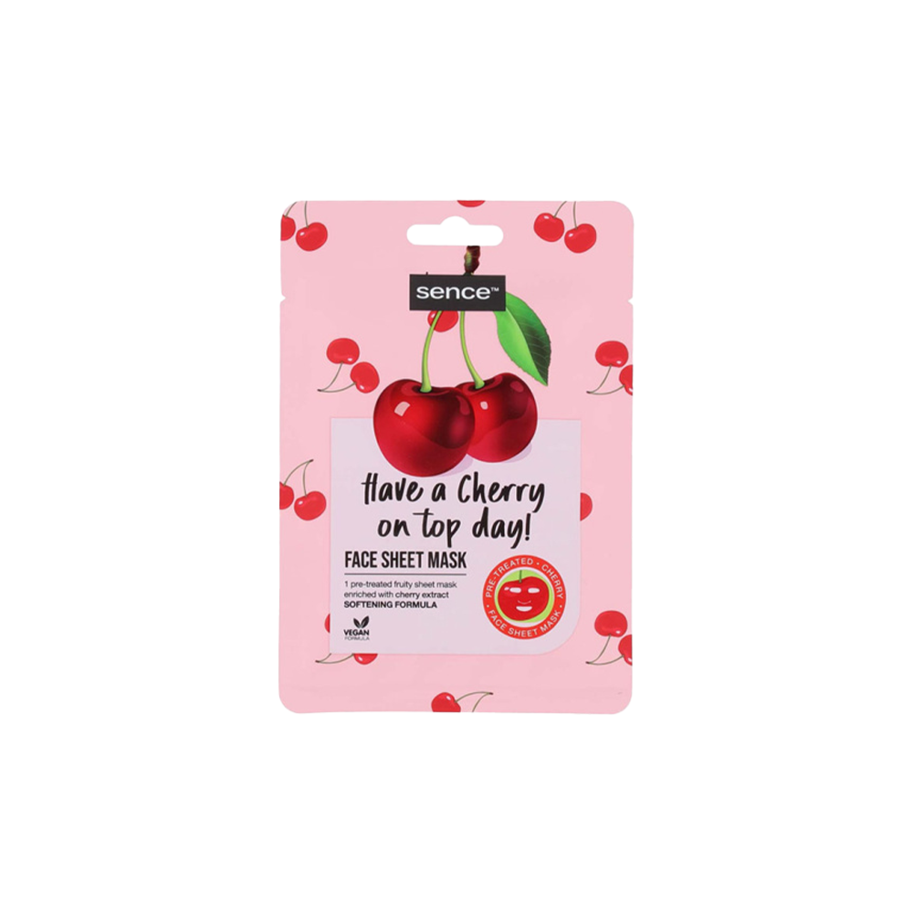 Printed Facial Sheet Mask 20Ml Have A Cherry On Top Day