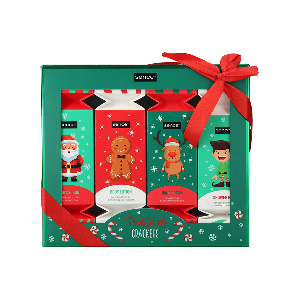 Sence 4Pcs Body Care Christmas Crackers Holiday Spirit