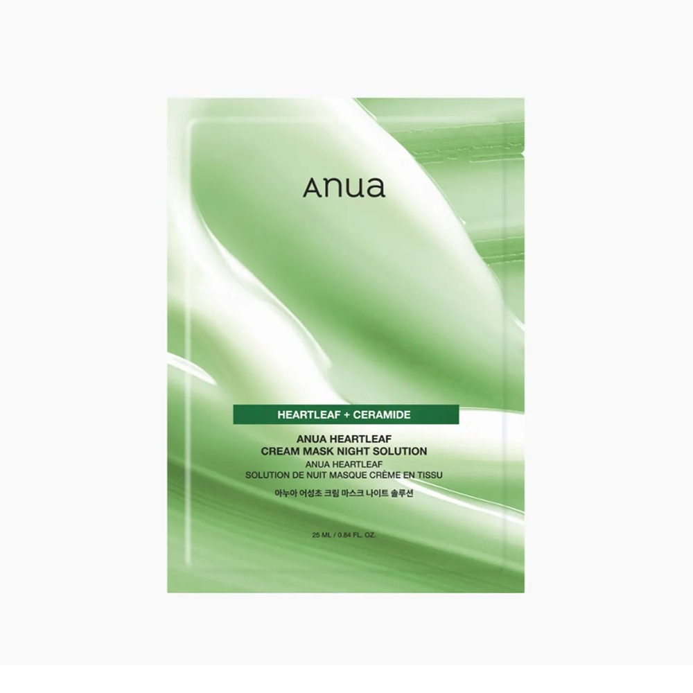 ANUA  HEARTLEAF  CREAM SHEET MASK NIGHT SOLUTION  25ml