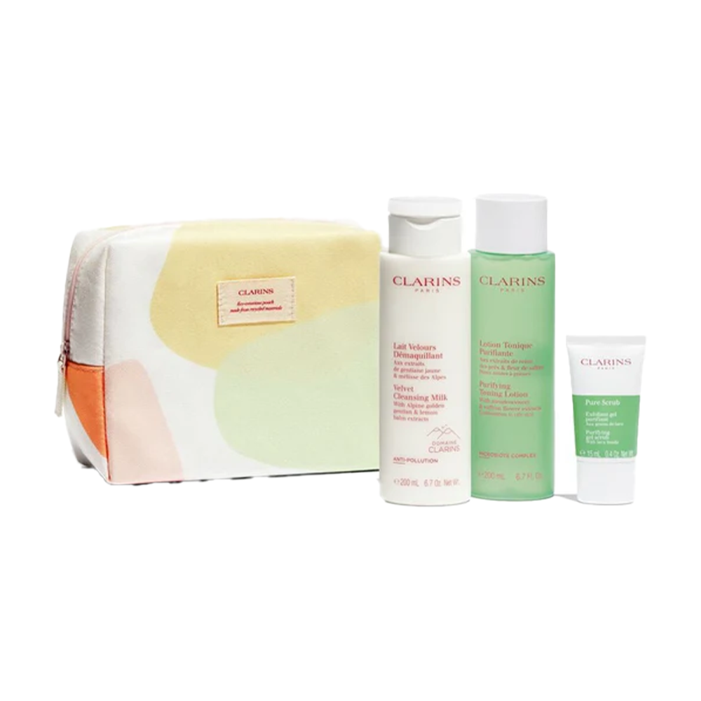 G.S VELVET CLNSNG MLK 200ML+PURIFYING TONING LOTION 200ML+PURE SCRUB 15ML