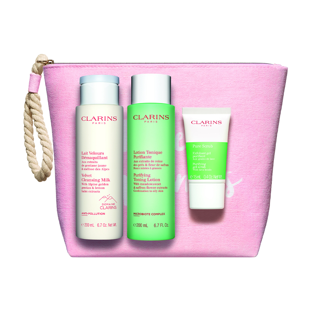 G.S VELVET CLEANSING MILK 200ML+PURIFYING TONING LOTION 200ML+PURE SCRUB 15ML