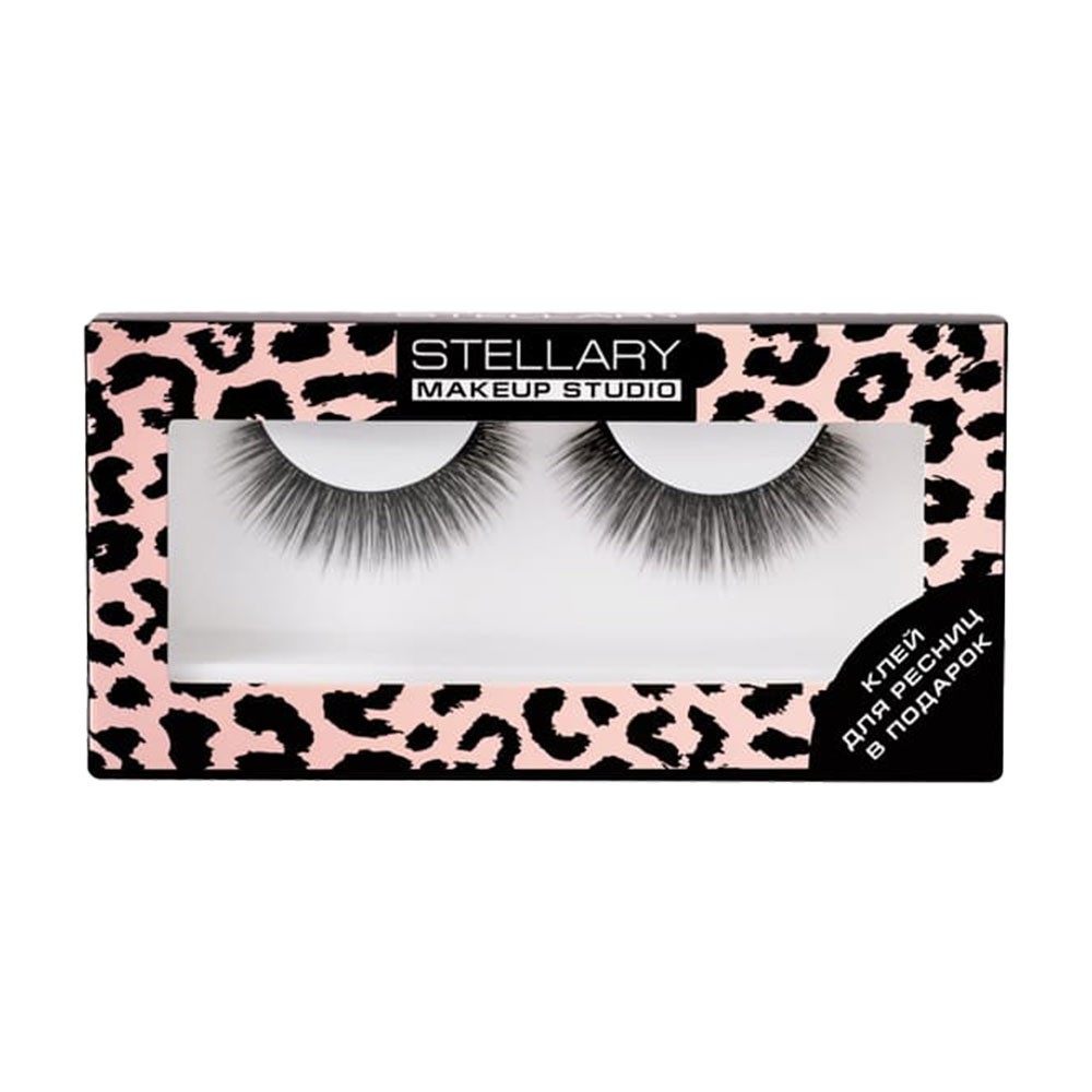 False eyelashes with glue