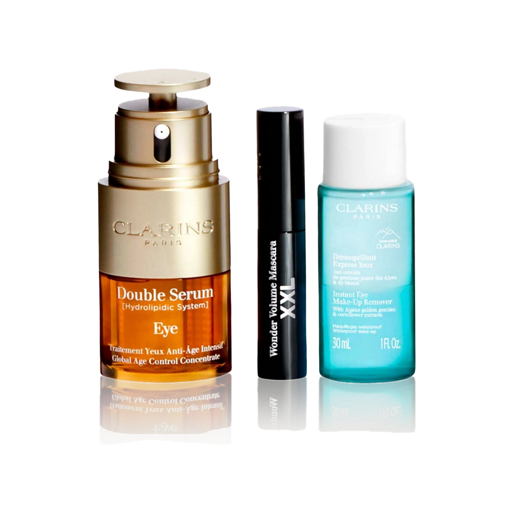 G.S DOUBLE SERUM EYE 20ML+WNDER VOLUME XXL MSC MINI+INST EYE MAKEUP RMVR 50ML